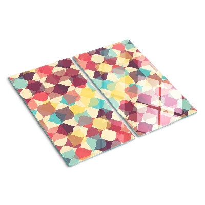 Tagliere in vetro Geometria dei cerchi colorati