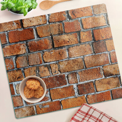 Tagliere in vetro temperato Muro di mattoni
