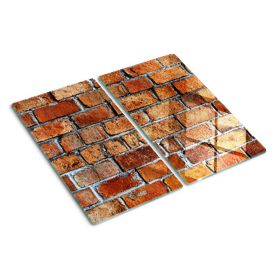Tagliere in vetro temperato Muro di mattoni
