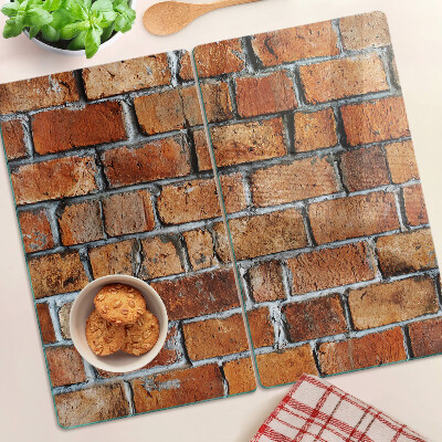Tagliere in vetro temperato Muro di mattoni