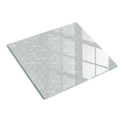 Tagliere in vetro Griglia geometrica esagonale