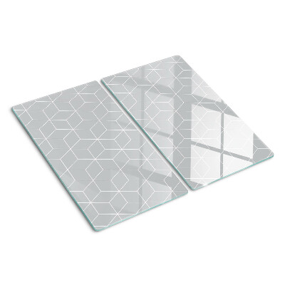 Tagliere in vetro Griglia geometrica esagonale
