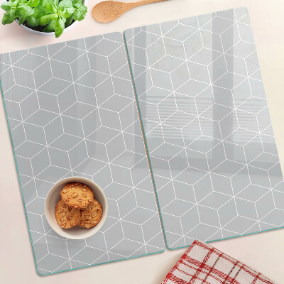 Tagliere in vetro Griglia geometrica esagonale