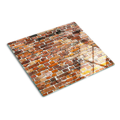 Tagliere in vetro temperato Muro di mattoni