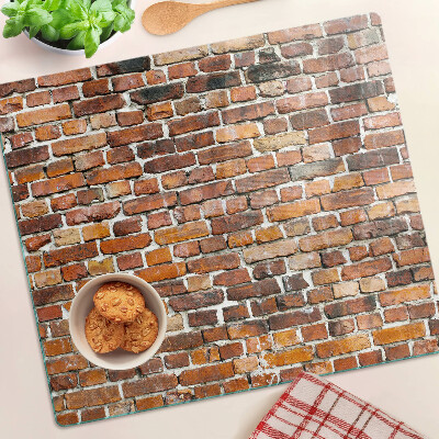 Tagliere in vetro temperato Muro di mattoni