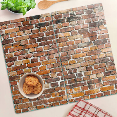 Tagliere in vetro temperato Muro di mattoni
