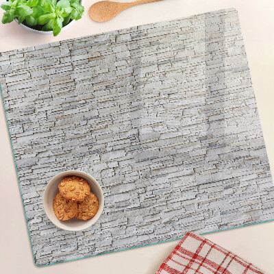 Tagliere in vetro Muro di mattoni di pietra