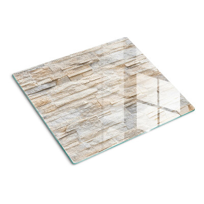 Tagliere in vetro temperato Pietra naturale nei toni del beige