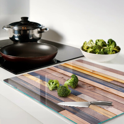 Tagliere in vetro Tavole color legno