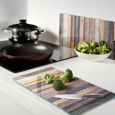 Tagliere in vetro Tavole color legno