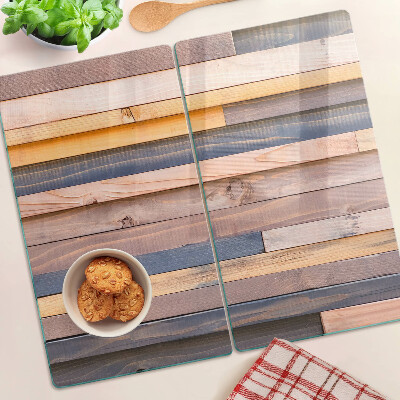 Tagliere in vetro Tavole color legno