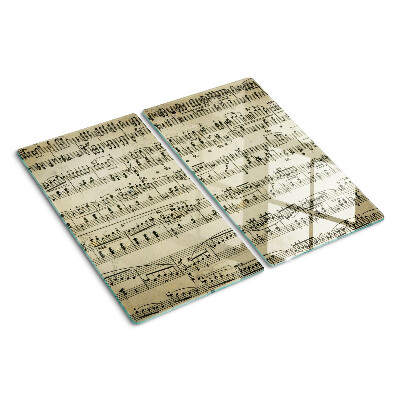 Tagliere in vetro notazione musicale