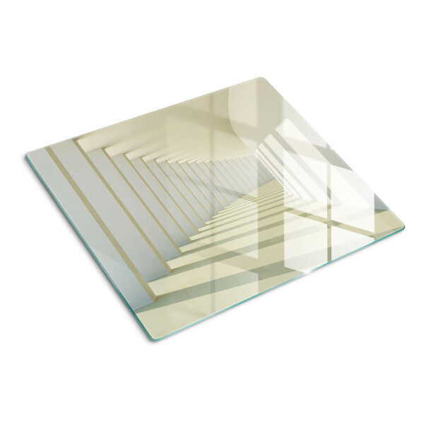 Tagliere in vetro temperato Prospettiva architettonica con effetto specchio