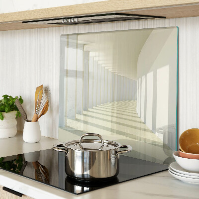Tagliere in vetro temperato Prospettiva architettonica con effetto specchio