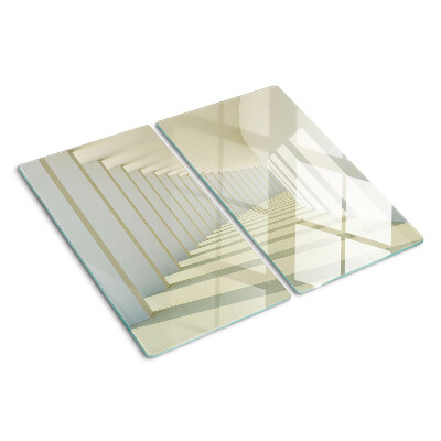 Tagliere in vetro temperato Prospettiva architettonica con effetto specchio