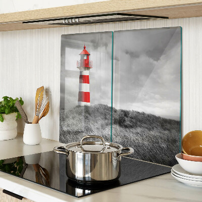 Tagliere in vetro Faro nel paesaggio