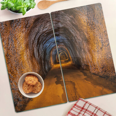 Tagliere in vetro Tunnel nella grotta con illuminazione