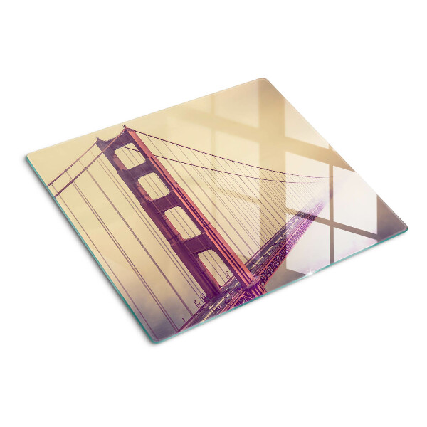 Tagliere in vetro Golden Gate Bridge d'epoca