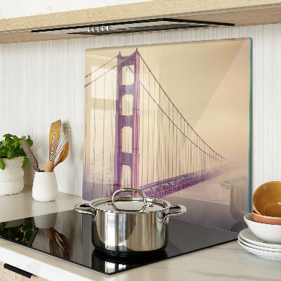 Tagliere in vetro Golden Gate Bridge d'epoca