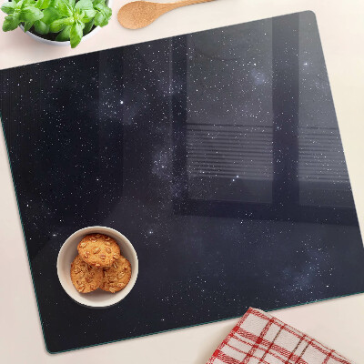 Tagliere in vetro temperato Universo cosmico con stelle
