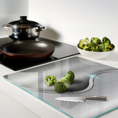 Tagliere in vetro temperato Design moderno con un'onda