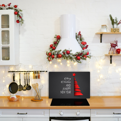 Tagliere in vetro Decorazione dell'albero di Natale di astrazione