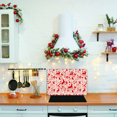 Tagliere in vetro Renna di Natale Decorazione invernale