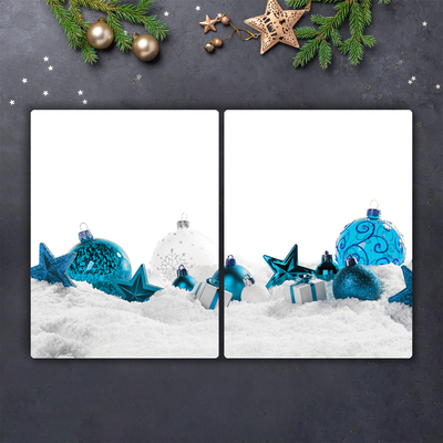 Tagliere in vetro Ornamenti di Natale di Natale Ornamenti di neve