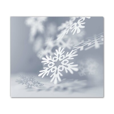 Tagliere in vetro temperato Fiocco di neve Decorazione di Natale