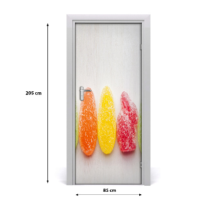 Poster adesivo per porta Fagioli di gelatina colorati