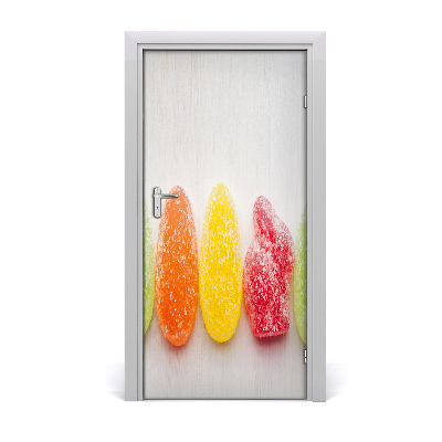 Poster adesivo per porta Fagioli di gelatina colorati