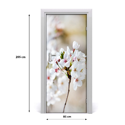 Poster adesivo per porta fiori di ciliegio