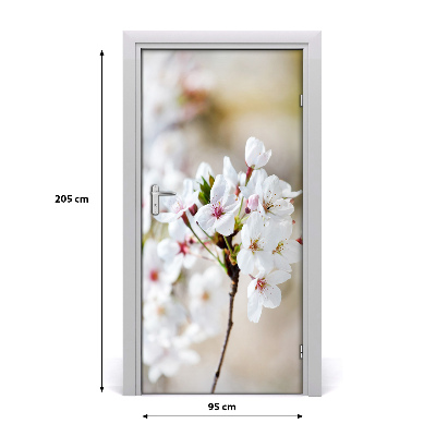 Poster adesivo per porta fiori di ciliegio