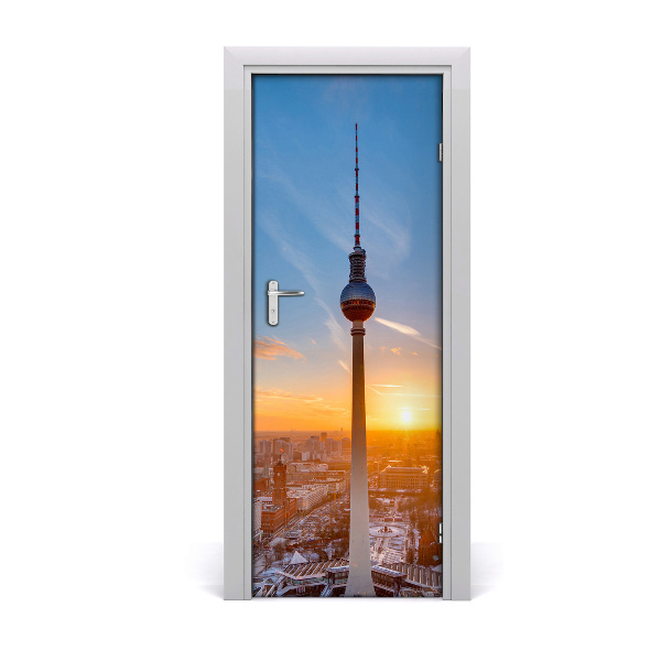 Adesivo per porta interna Torre televisiva