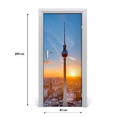 Adesivo per porta interna Torre televisiva