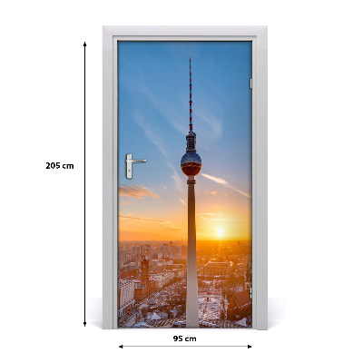 Adesivo per porta interna Torre televisiva