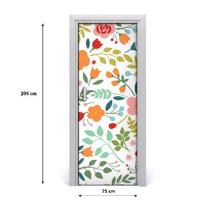Rivestimento Per Porta Fiori colorati
