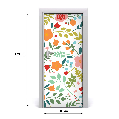 Rivestimento Per Porta Fiori colorati