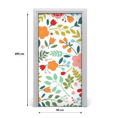 Rivestimento Per Porta Fiori colorati