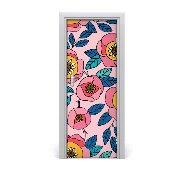 Rivestimento Per Porta Fiori colorati