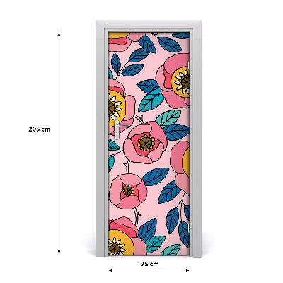 Rivestimento Per Porta Fiori colorati