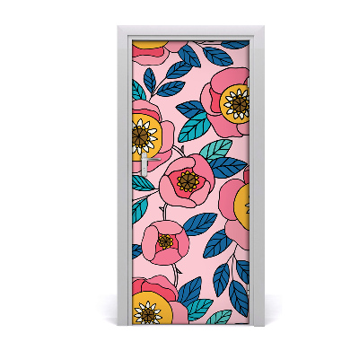 Rivestimento Per Porta Fiori colorati