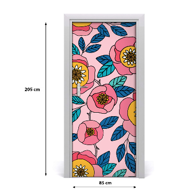 Rivestimento Per Porta Fiori colorati