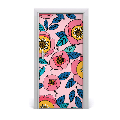 Rivestimento Per Porta Fiori colorati