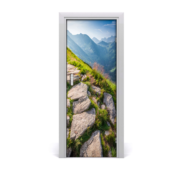 Poster adesivo per porta Tale di montagna