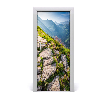 Poster adesivo per porta Tale di montagna