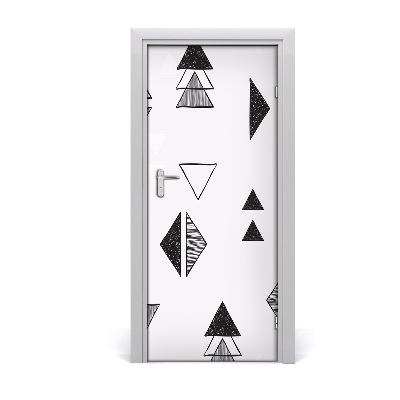 Adesivo per porta interna triangoli