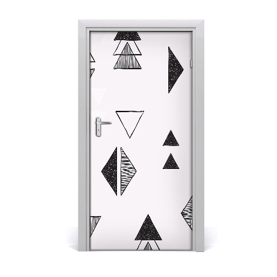 Adesivo per porta interna triangoli