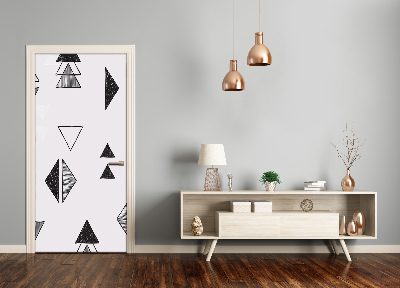 Adesivo per porta interna triangoli