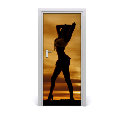 Adesivo per porta Gonna corta
